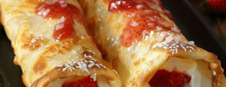 Strawberry Cheesecake Chimichangas