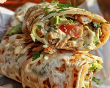 Chicken Avocado Ranch Burritos