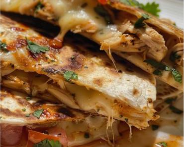 Creamy Chicken Ranch Quesadillas