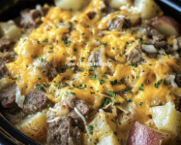 Crockpot CheesesteakPotato Casserole