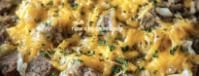 Crockpot CheesesteakPotato Casserole