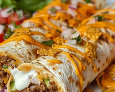 Beefy Nacho Cheese Wrap Recipe
