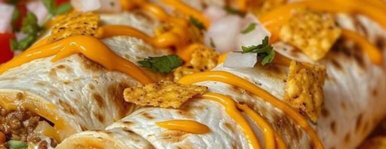 Beefy Nacho Cheese Wrap Recipe