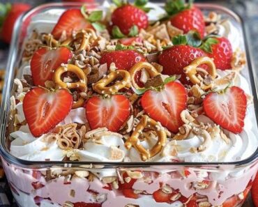 👉Strawberry Pretzel Dessert