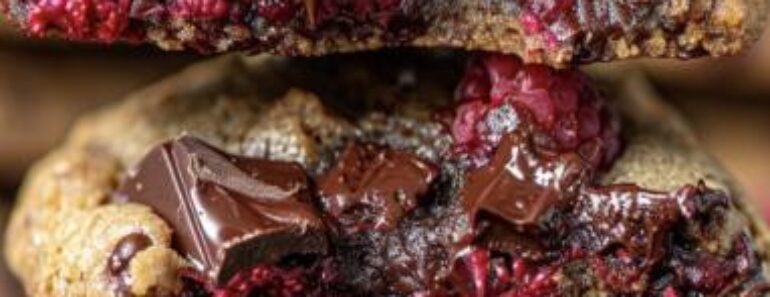 👉Raspberry Chocolate Chunk Cookies