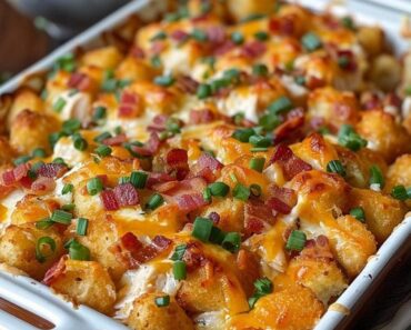 👉Chicken Bacon Ranch Tater Tot Casserole