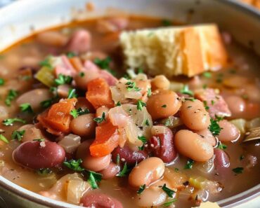 👉Crock PotHamBean Soup