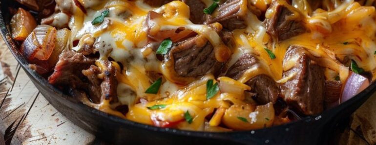 👉SteakCheese Skillet