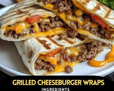 👉Grilled CheeseburgerWraps