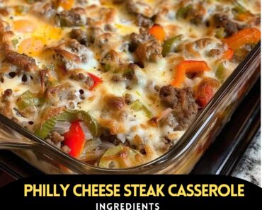 👉PhillyCheese Steak Casserole
