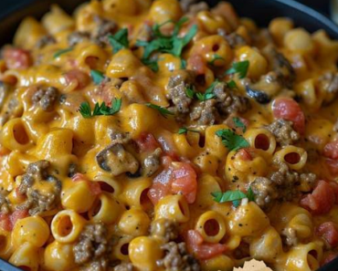 👉Cheesy BeefTacoPasta