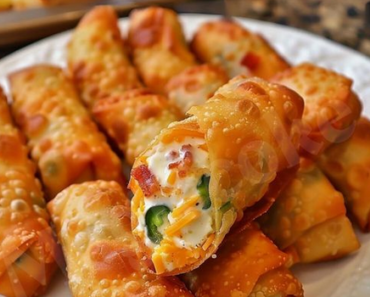 👉Crispy Cheesy JalapeñoEgg Rolls