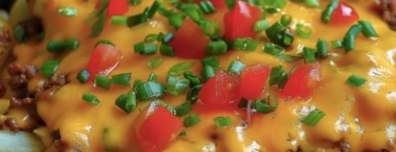 👉Cheeseburger French Fry Casserole