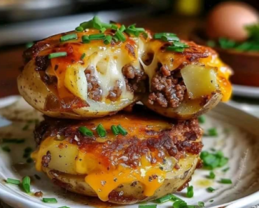 👉Cheesy Beef Stuffed Potato Cakes 👉Cheesy Beef Stuffed Potato Cakes