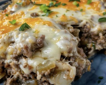 Philly Cheesesteak Casserole