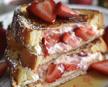 Strawberry Cheesecake Stuffed French