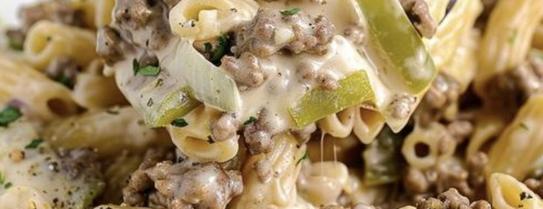 Philly Cheesesteak Pasta