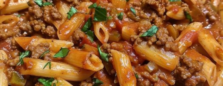 Sloppy Joe Mini Penne Skillet