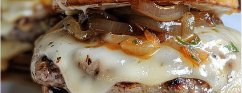 French Onion Soup Burgers