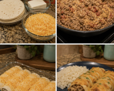 Creamy Beef and Cheese Burritos