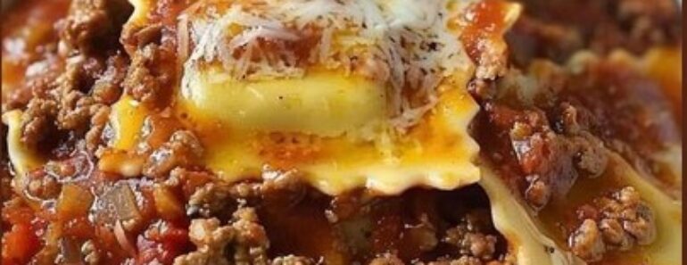CrockpotRavioli Lasagna