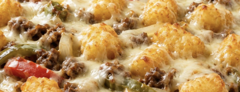 Cheesesteak Tater Tot Casserole