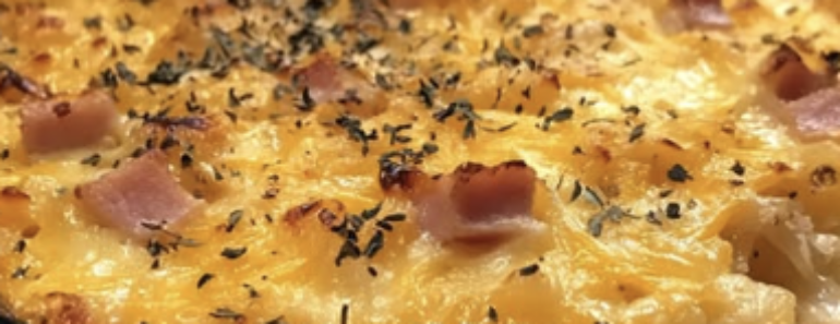 Cheesy Sausage Hashbrown Casserole