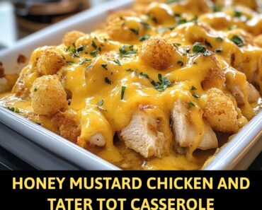 👉MustardChickenTater Tot Casserole 👉MustardChickenTater Tot Casserole