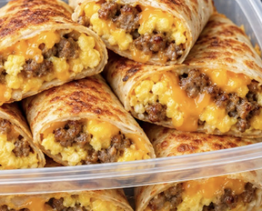 SausageEggCheese Breakfast RollUps