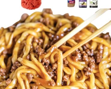 Mongolian Ground Beef Noodles Mongolian Ground Beef Noodles