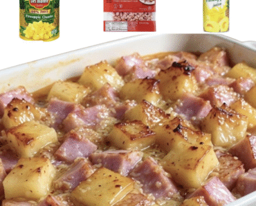 Baked Ham Pineapple Casserole