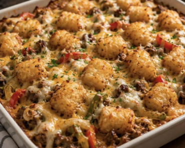 Cheeseburger Tater Tot Casserole