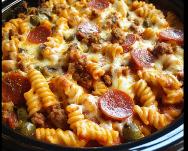 Crockpot Pizza Casserole Crockpot Pizza Casserole