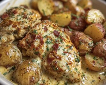 👉GarlicParmesan Crockpot ChickenPotatoes 👉GarlicParmesan Crockpot ChickenPotatoes