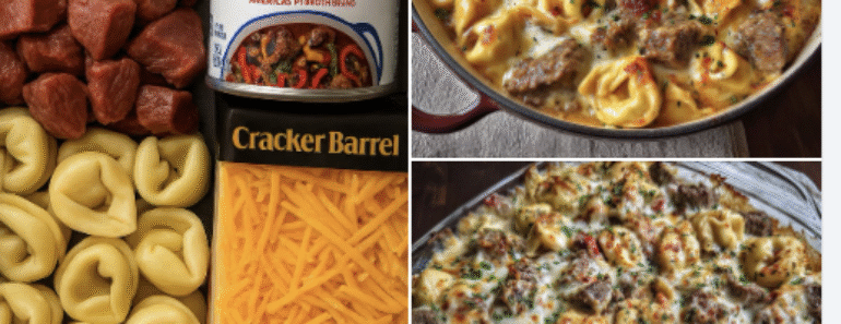 Golden Cheese Steak Tortellini