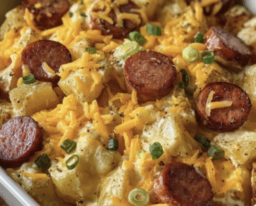 Cheesy Ranch Potatoes Sausage Bake