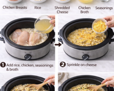 Crockpot Cheesy Chicken and Rice