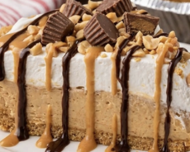 NO-BAKE PEANUT BUTTER PIE