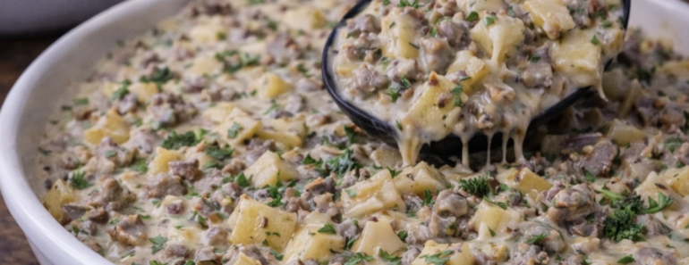Crockpot Creamy Potato & Hamburger Soup .26