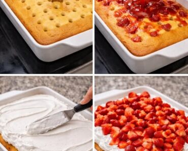 strawberry poke cake .26