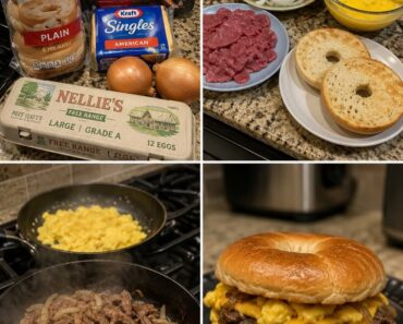 Steak Egg Bagels.26