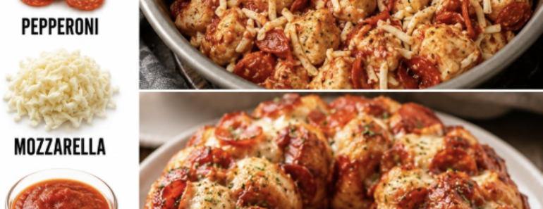 Pepperoni Pizza Monkey Bread