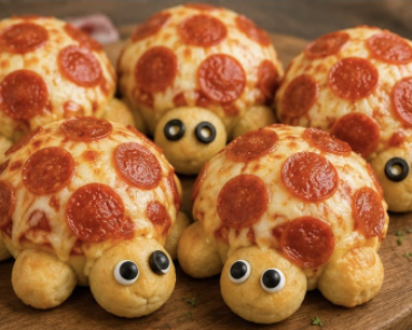 Mini Pizza Turtle Buns