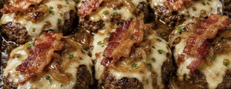 Bacon Swiss Hamburger Steaks